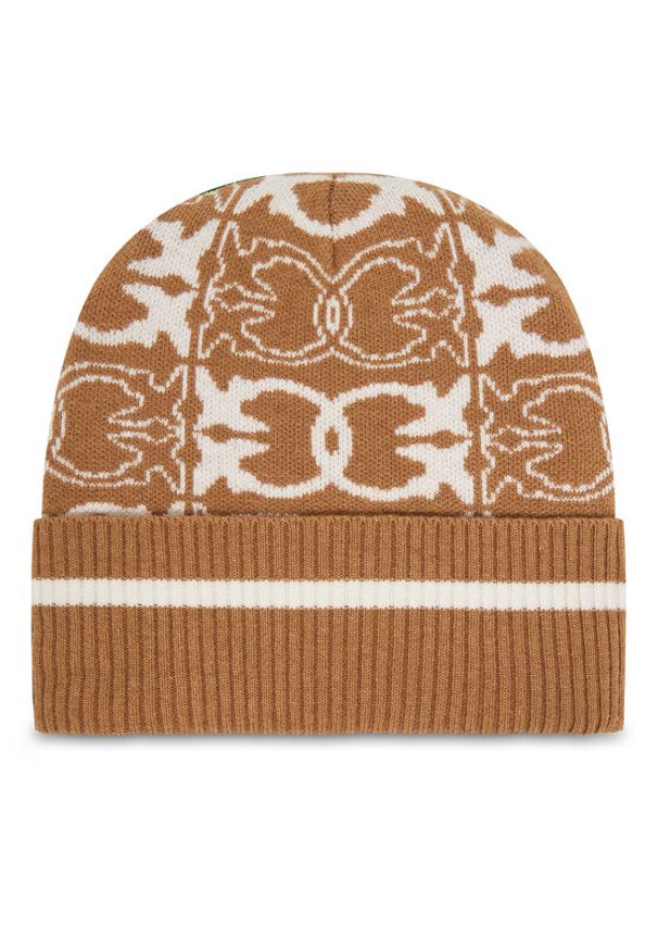 Pinko - PINKO Czapka Bulgaria 105991 A2YO Brązowy. Kolor: brązowy. Materiał: materiał, wiskoza