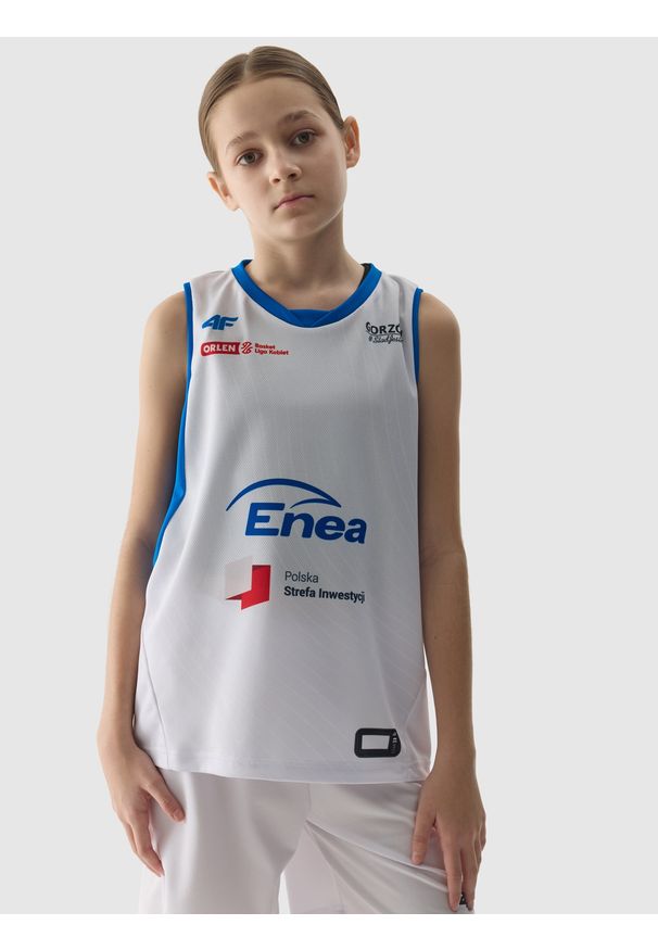 4f - 4F Tank top replika domowy z sezonu 2023/24 dziecięcy 4F x Enea AZS AJP Gorzów Wielkopolski - multikolor 110/116. Kolor: wielokolorowy. Materiał: dzianina. Sezon: lato