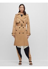 BOSS - Boss Trencz 50489115 Beżowy Regular Fit. Kolor: beżowy. Materiał: syntetyk #1