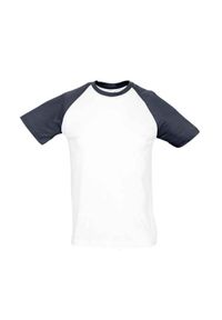 SOL'S - Funky Raglan T-shirt Unisex Dla Dorosłych. Kolor: biały. Długość rękawa: raglanowy rękaw