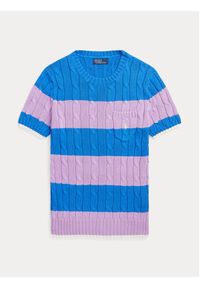 Polo Ralph Lauren Sweter 211913765001 Kolorowy Regular Fit. Typ kołnierza: polo. Materiał: bawełna. Wzór: kolorowy #6