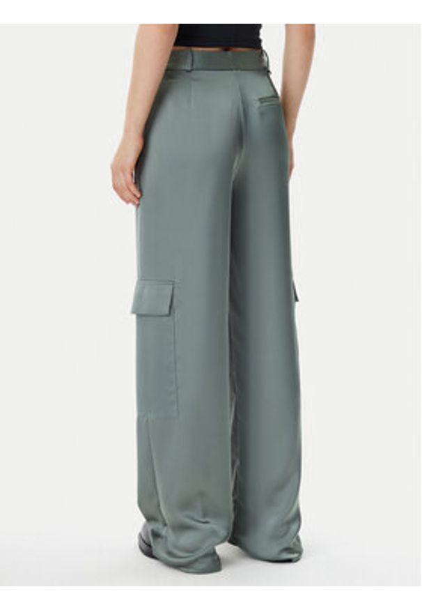 Hugo - HUGO Spodnie materiałowe Hanira-1 50530080 Zielony Relaxed Fit. Kolor: zielony. Materiał: syntetyk