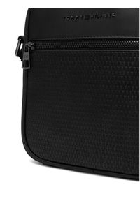 TOMMY HILFIGER - Tommy Hilfiger Saszetka Th Woven Mini Reporter AM0AM14095 Czarny. Kolor: czarny. Materiał: skóra #6