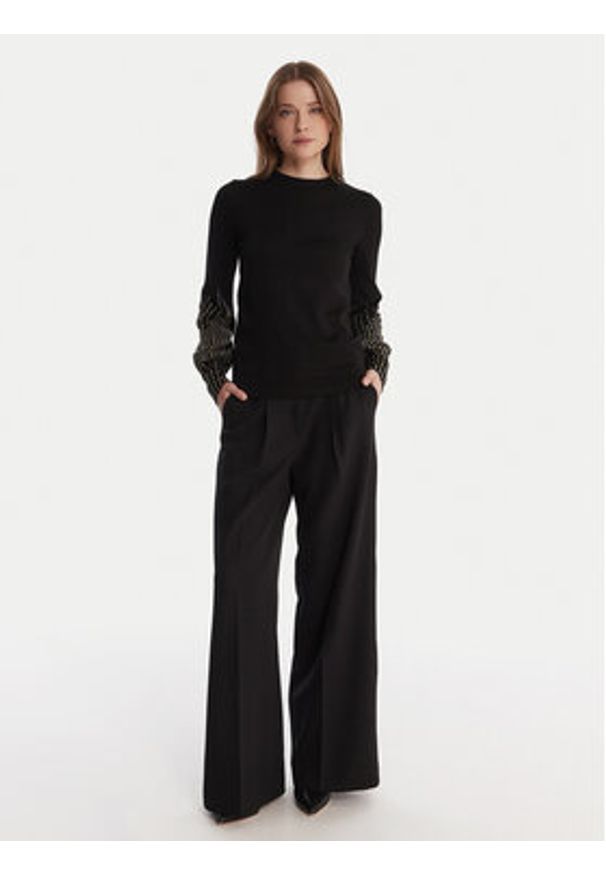 Artigli Sweter ACMA002879 Czarny Regular Fit. Kolor: czarny. Materiał: wiskoza