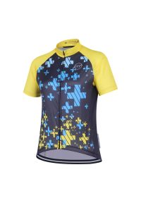 MADANI - Koszulka rowerowa męska madani. Kolor: wielokolorowy, żółty #1