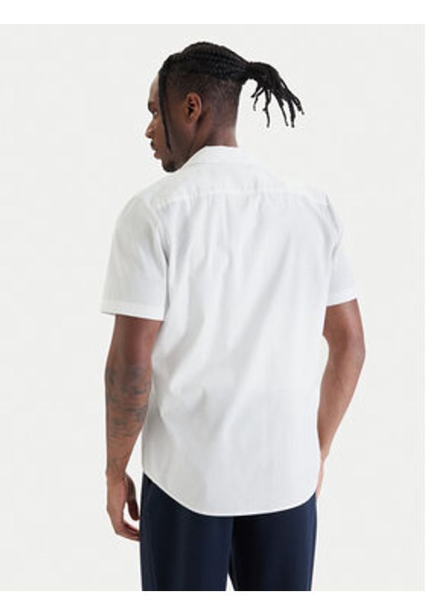 Hugo - HUGO Koszula Ellino 50560584 Biały Relaxed Fit. Kolor: biały. Materiał: bawełna