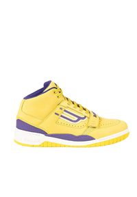 Bally Sneakersy "Kuper-T" | 6230965 | Kuper-T | Mężczyzna | Żółty, Fioletowy. Wysokość cholewki: za kostkę. Zapięcie: rzepy. Kolor: fioletowy, wielokolorowy, żółty. Materiał: tkanina, skóra