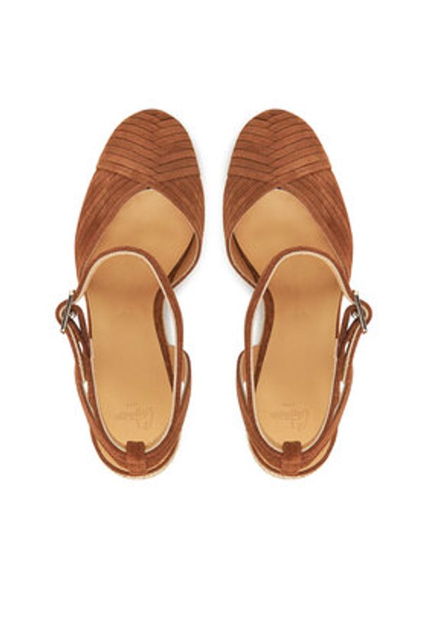 Castañer Espadryle Colina/186 025685 Brązowy. Kolor: brązowy. Materiał: zamsz, skóra