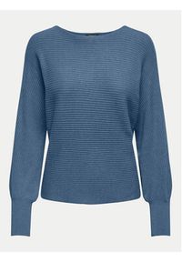 only - ONLY Sweter Adaline 15226298 Niebieski Relaxed Fit. Kolor: niebieski. Materiał: wiskoza