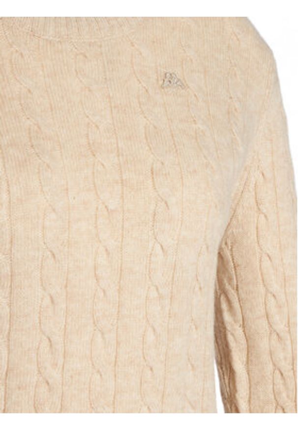 Robe di Kappa Sweter Jolie 65116CW Beżowy Regular Fit. Kolor: beżowy. Materiał: wełna
