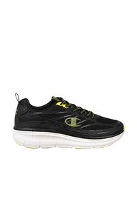 Champion Sneakersy "Foxy" | S21826 | Foxy | Mężczyzna | Czarny, Żółty. Nosek buta: okrągły. Kolor: wielokolorowy, czarny, żółty. Materiał: materiał, syntetyk. Wzór: aplikacja
