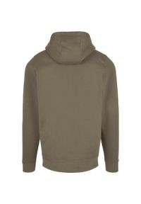 BUILD YOUR BRAND - Bluza Z Kapturem Unisex Dla Dorosłych Pełen Suwak Basic. Typ kołnierza: kaptur. Kolor: zielony