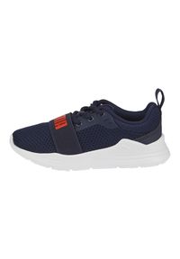 Buty dla dzieci Puma Wired Run PS. Kolor: niebieski. Materiał: guma, materiał, tkanina, syntetyk. Sport: bieganie