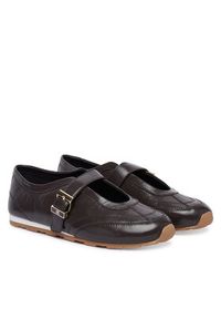 TOMMY HILFIGER - Tommy Hilfiger Baleriny Bella Ballet Mary Jane FW0FW09416 Brązowy. Kolor: brązowy. Materiał: skóra #3