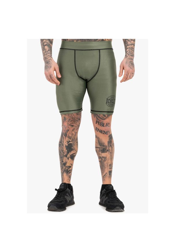 Bokserki Benlee Bossburn. Kolor: wielokolorowy, czarny, zielony. Sport: fitness