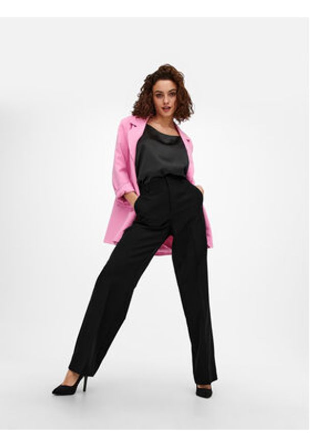 only - ONLY Spodnie materiałowe 15258191 Czarny Wide Leg. Kolor: czarny. Materiał: syntetyk