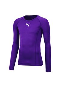 Koszulka termoaktywna z długim rękawem Puma. Kolor: fioletowy. Długość rękawa: długi rękaw. Długość: długie. Sport: piłka nożna #1
