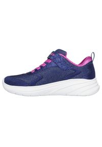 skechers - Kapcie SKECHERS WAVE 92 Niebieski. Kolor: niebieski. Materiał: tkanina