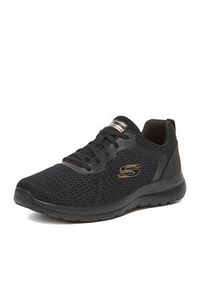 skechers - Skechers Sneakersy BOUNTIFUL 12607 BKRG Czarny. Kolor: czarny. Materiał: materiał #4
