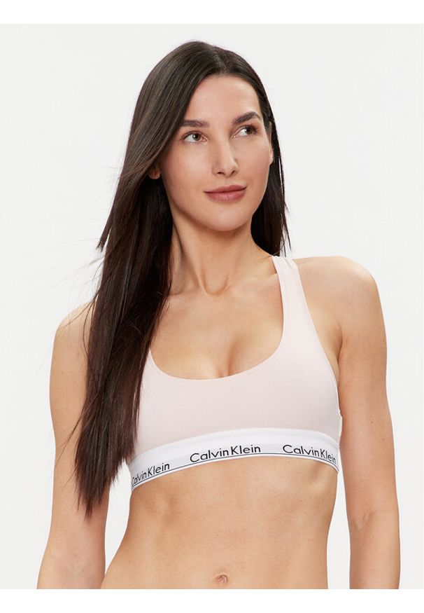 Calvin Klein Underwear Biustonosz top 0000F3785E Różowy. Kolor: różowy. Materiał: bawełna
