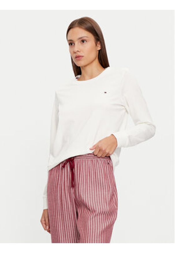 TOMMY HILFIGER - Tommy Hilfiger Piżama UW0UW04853 Czerwony Regular Fit. Kolor: czerwony. Materiał: bawełna