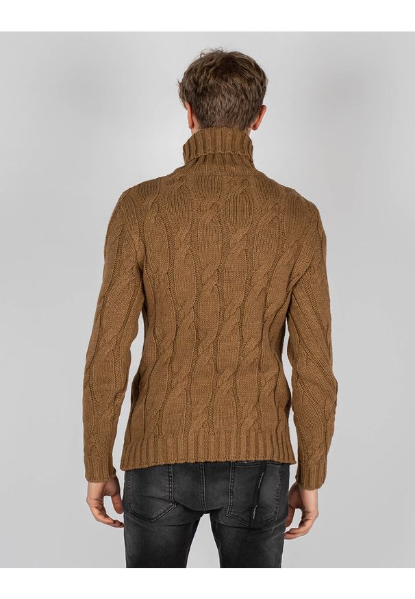 Xagon Man Sweter "Turtleneck" | A21081J10301 | Mężczyzna | Piaskowy. Okazja: na co dzień. Typ kołnierza: golf. Materiał: akryl, wełna. Styl: casual