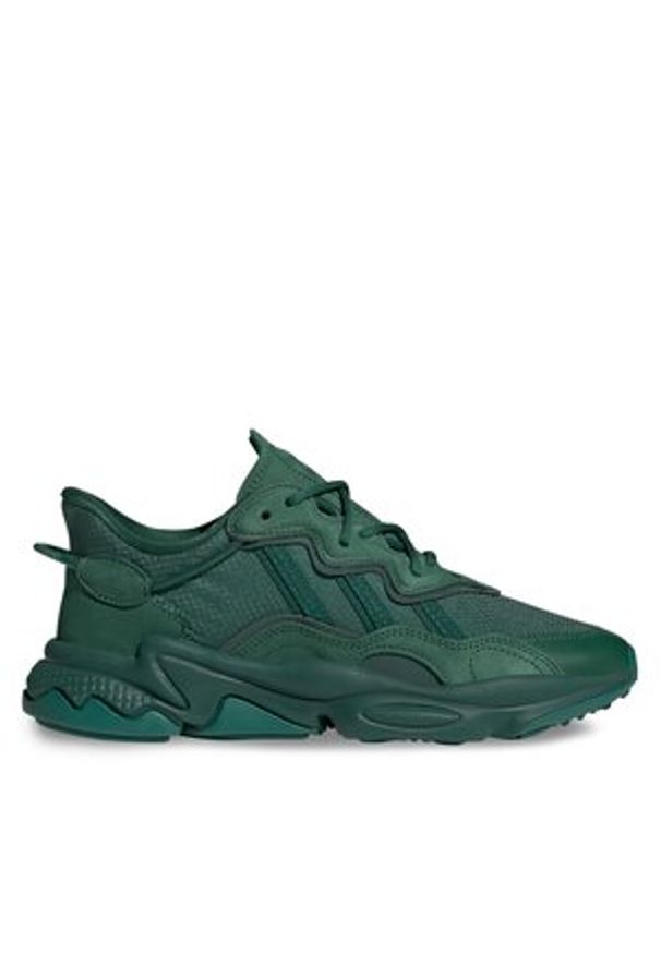 Adidas - Buty adidas - OZWEEGO Shoes GW2204 Zielony. Kolor: zielony. Materiał: skóra