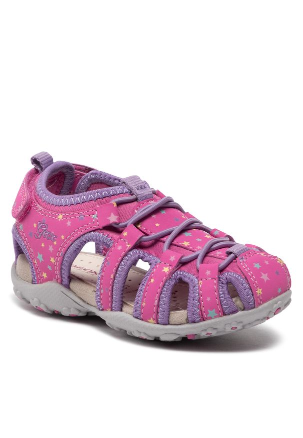 Sandały Geox J S.Roxanne A J25D9A 01550 C8257 M Fuchsia/Lilac. Kolor: różowy. Materiał: skóra