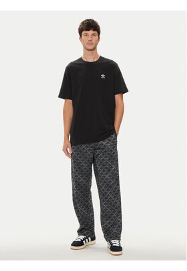 Adidas - adidas T-Shirt Trefoil Essentials IW5787 Czarny Regular Fit. Kolor: czarny. Materiał: bawełna