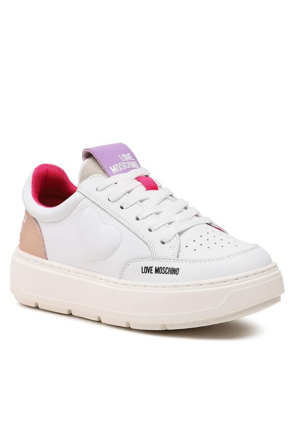 Love Moschino - Sneakersy LOVE MOSCHINO. Kolor: biały