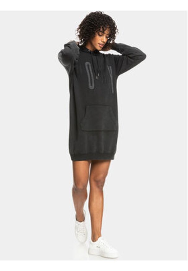 Roxy Sukienka codzienna Sound Waves Ktdr ERJKD03445 Szary Regular Fit. Okazja: na co dzień. Kolor: szary. Materiał: bawełna. Typ sukienki: proste. Styl: casual
