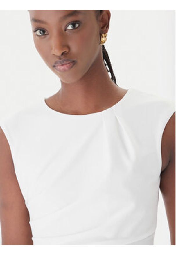 Rinascimento Sukienka koktajlowa CFC0127683003 Biały Slim Fit. Kolor: biały. Materiał: syntetyk. Styl: wizytowy