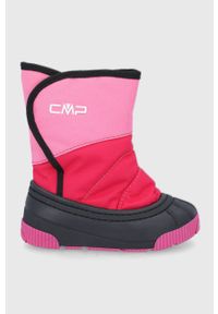 CMP śniegowce dziecięce BABY LATU SNOW BOOTS kolor różowy. Nosek buta: okrągły. Zapięcie: rzepy. Kolor: różowy. Materiał: guma. Sezon: lato