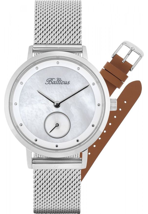 BALTICUS - Zegarek Balticus Zegarek damski Balticus BLT-BALNSSW srebrny. Kolor: srebrny