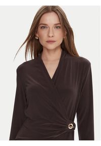 Joseph Ribkoff Sukienka koktajlowa 253235 Brązowy Slim Fit. Kolor: brązowy. Materiał: syntetyk. Styl: wizytowy #3