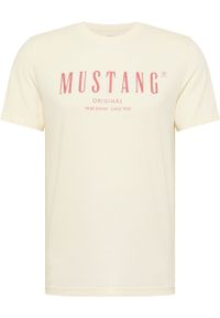 Mustang - MUSTANG ALEX C PRINT MĘSKI T-SHIRT KOSZULKA LOGO NADRUK PRISTINE 1013802 8001. Wzór: nadruk #5