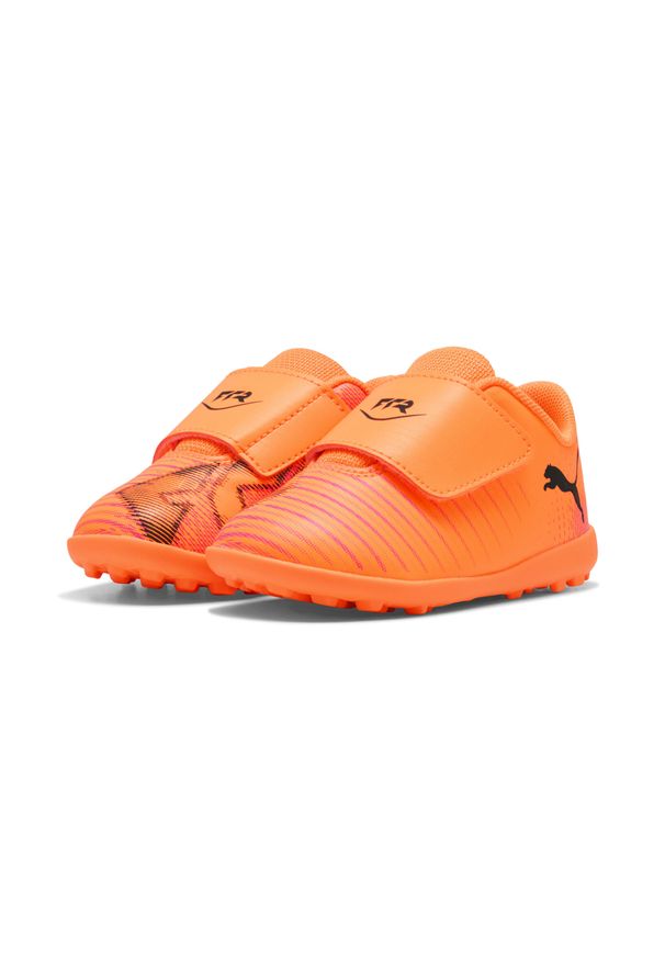 Puma - Buty piłkarskie dla małych dzieci FUTURE 8 PLAY TT PUMA. Kolor: żółty, wielokolorowy, czarny, pomarańczowy, różowy. Sport: piłka nożna