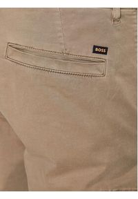 BOSS - Boss Spodnie materiałowe 50494347 Beżowy Regular Fit. Kolor: beżowy. Materiał: materiał, bawełna