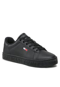 Tommy Jeans Sneakersy Cool Ess EN0EN02042 Czarny. Kolor: czarny. Materiał: skóra