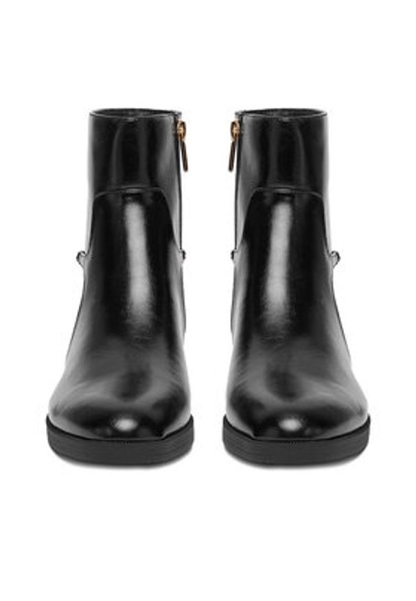 Nine West Botki CEO-RASHA-01 Czarny. Kolor: czarny. Materiał: skóra, materiał