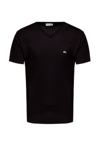Lacoste - T-shirt LACOSTE. Materiał: bawełna, prążkowany. Wzór: nadruk. Styl: klasyczny #1