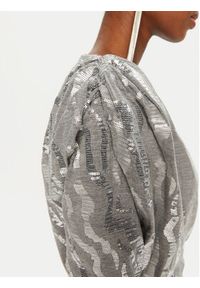 ROTATE Sukienka koktajlowa 113438720 Srebrny Regular Fit. Kolor: srebrny. Materiał: syntetyk, bawełna. Styl: wizytowy #3