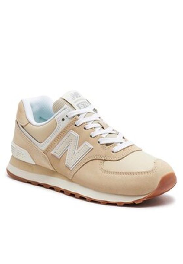 New Balance Sneakersy WL574QB2 Beżowy. Kolor: beżowy. Materiał: materiał. Model: New Balance 574