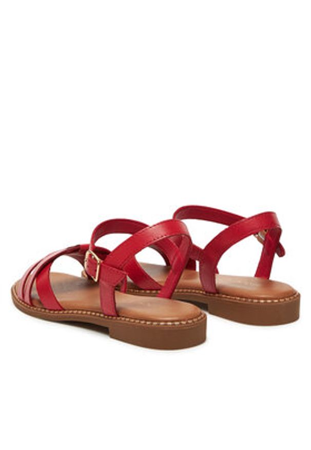 Lasocki Sandały RST-KM215-02 Czerwony. Kolor: czerwony. Materiał: skóra