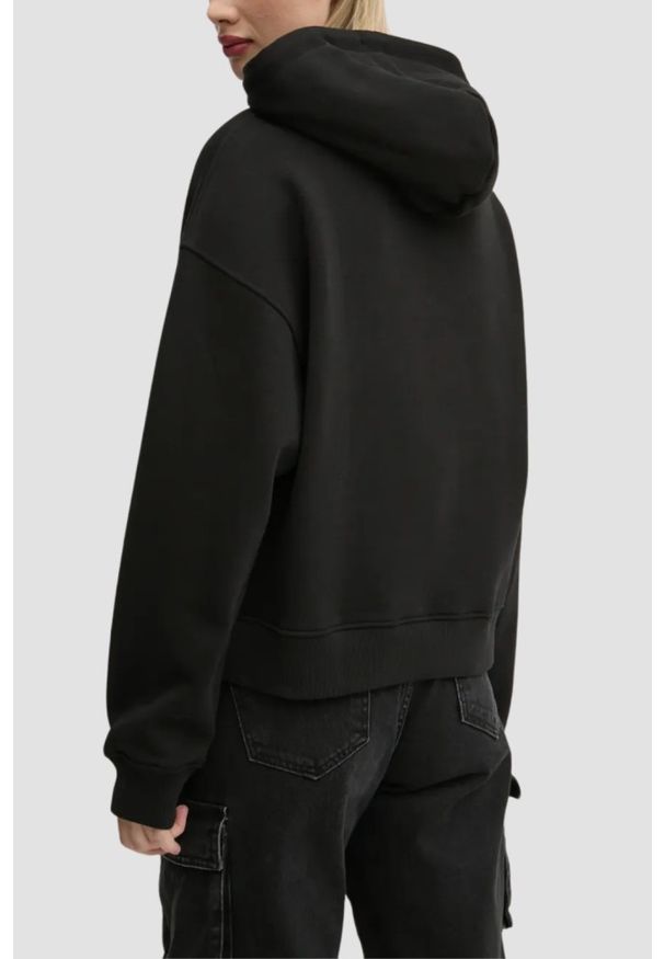 Tommy Jeans - TOMMY JEANS Czarna damska bluza, Rozmiar S. Kolor: czarny