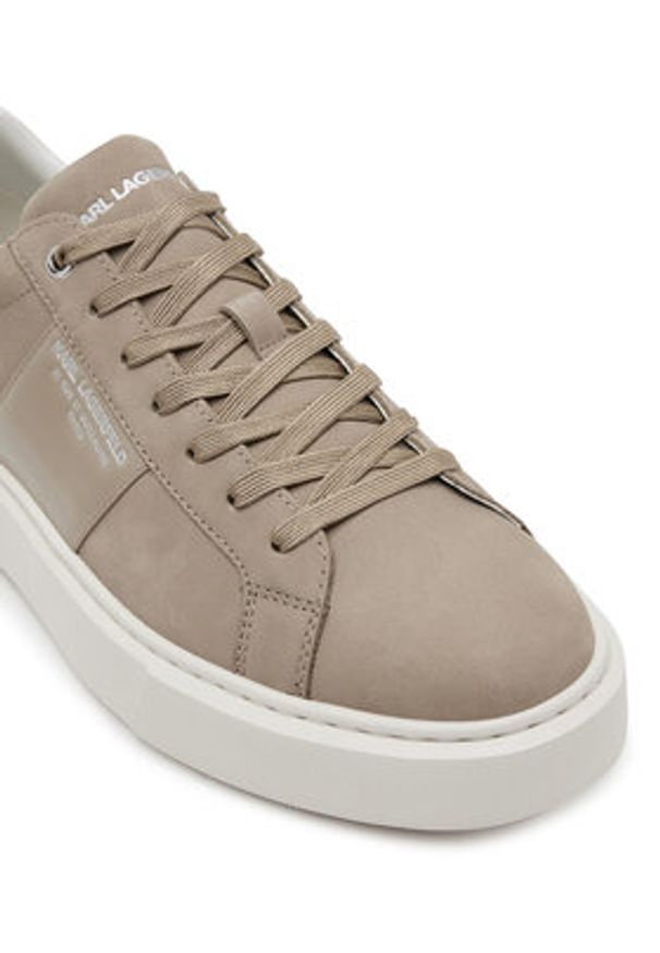 Karl Lagerfeld - KARL LAGERFELD Sneakersy KL52218 Szary. Kolor: szary. Materiał: skóra, nubuk