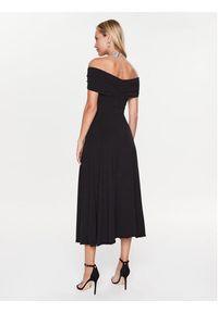 ROTATE Sukienka koktajlowa 100005100 Czarny Slim Fit. Kolor: czarny. Materiał: bawełna. Styl: wizytowy #5