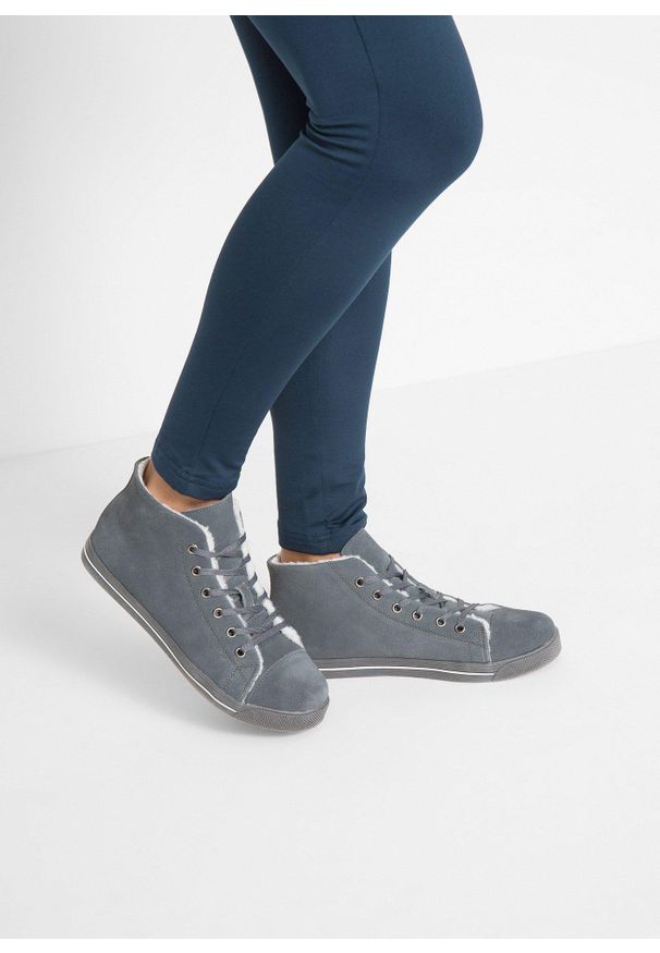 bonprix - Legginsy termiczne z wygodnym paskiem. Kolor: niebieski