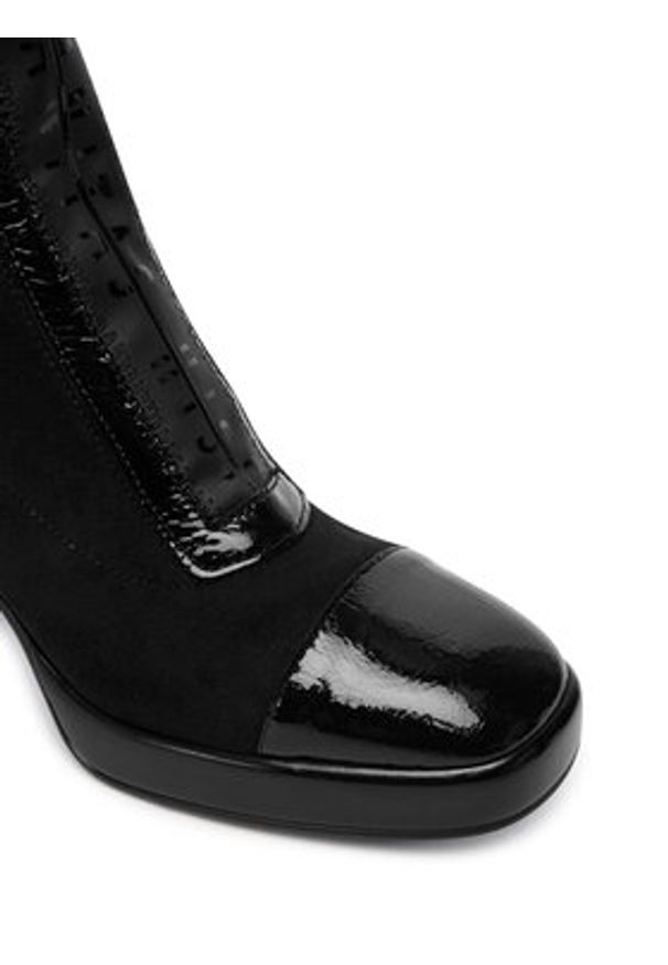 Hispanitas Botki HI254230 Czarny. Kolor: czarny. Materiał: materiał
