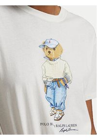 Polo Ralph Lauren T-Shirt 211965107001 Biały Regular Fit. Typ kołnierza: polo. Kolor: biały. Materiał: bawełna #4